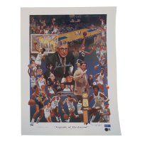 John Wooden Signed LE UCLA Bruins "Legends of Westwood" 18.5x24 Lithograph (Beckett) at PristineAuction.com