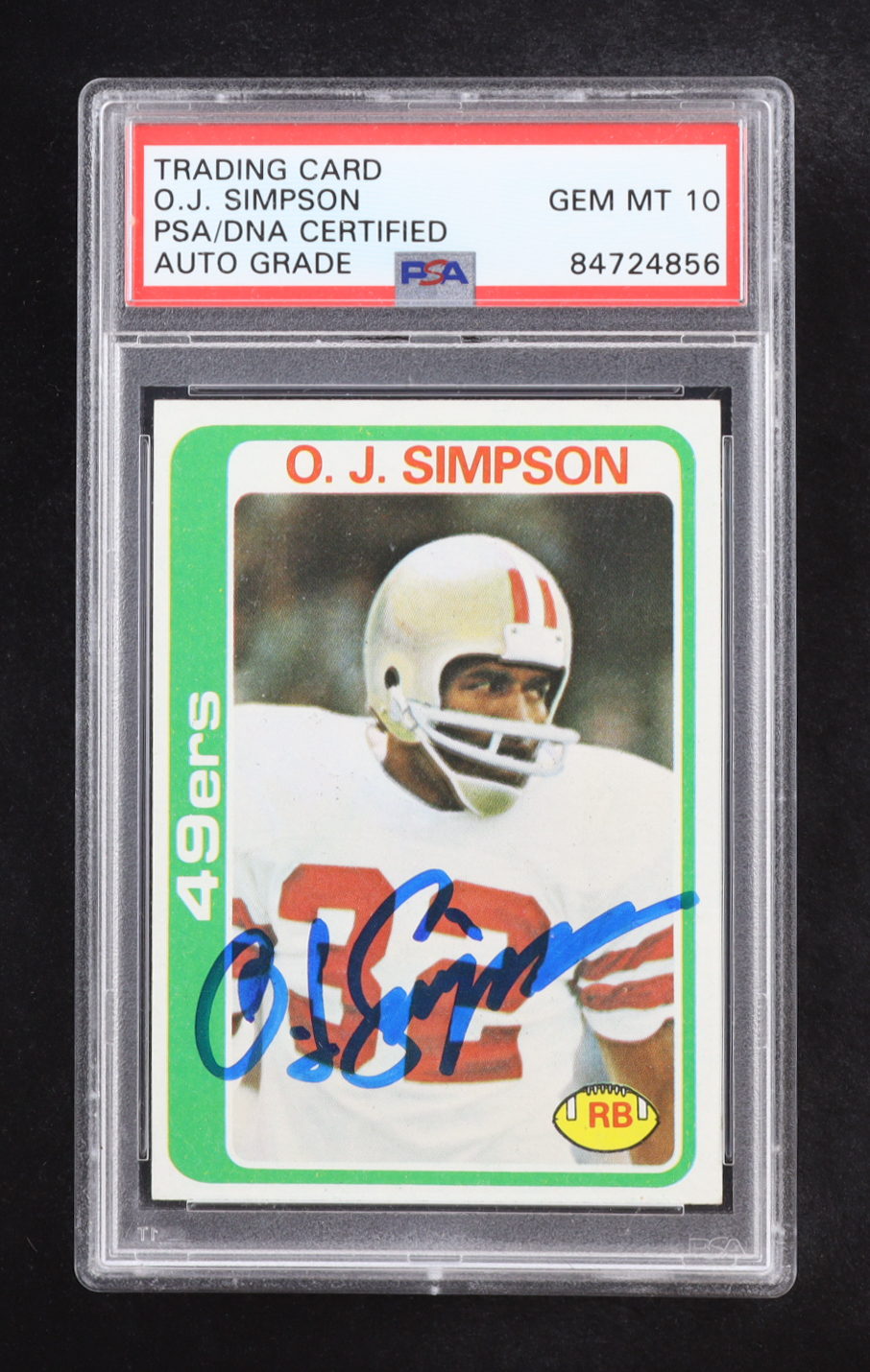 O.J. Simpson Signed 1978 Topps #400 (PSA | Auto Grade PSA 10) at PristineAuction.com O.J. Simpson Signed 1978 Topps #400 (PSA | Auto Grade PSA 10) at PristineAuction.com