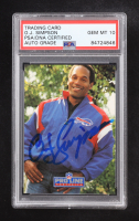 O.J.Simpson Signed 1991 Pro Line Portraits RET #28 (PSA | Auto Grade PSA 10) at PristineAuction.com