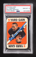 O.J. Simpson Signed 1971 Topps Game Inserts #7 (PSA | Auto Grade PSA 10) at PristineAuction.com