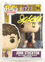 John Stockton Signed Jazz #194 Funko Pop! Vinyl Figure (Beckett) at PristineAuction.com