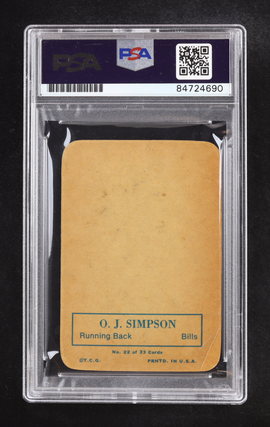 O.J. Simpson Signed 1970 Topps Glossy Inserts #22 (PSA | Auto Grade PSA 10) at PristineAuction.com O.J. Simpson Signed 1970 Topps Glossy Inserts #22 (PSA | Auto Grade PSA 10) at PristineAuction.com