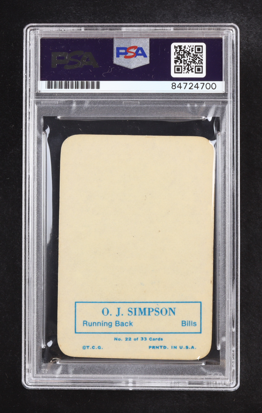 O.J. Simpson Signed 1970 Topps Glossy Inserts #22 (PSA | Auto Grade PSA Authentic) at PristineAuction.com O.J. Simpson Signed 1970 Topps Glossy Inserts #22 (PSA | Auto Grade PSA Authentic) at PristineAuction.com
