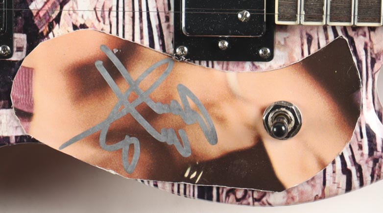 Jimmy Page Signed Full-Size 43" Double-Neck Electric Guitar (REAL) at PristineAuction.com Jimmy Page Signed Full-Size 43" Double-Neck Electric Guitar (REAL) at PristineAuction.com