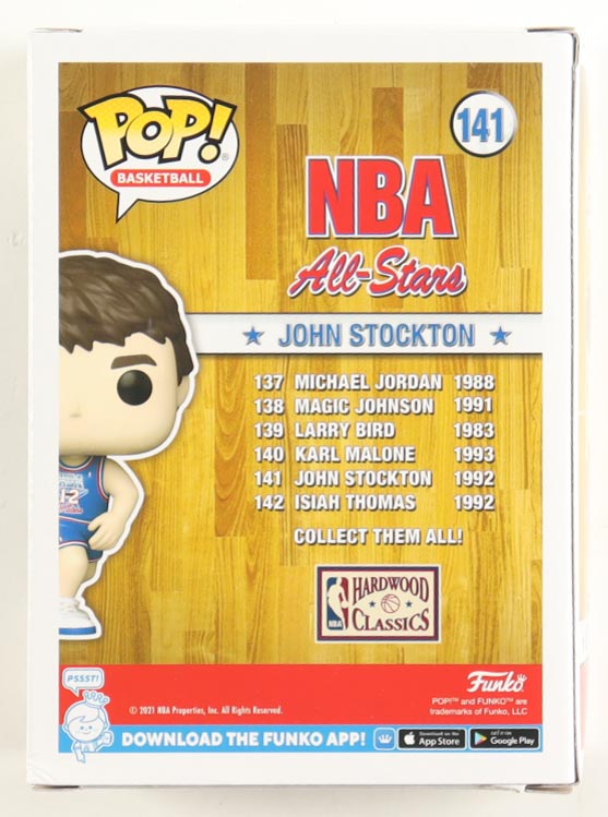 John Stockton Signed "NBA All-Stars" #141 Funko Pop! Vinyl Figure (Beckett) at PristineAuction.com John Stockton Signed "NBA All-Stars" #141 Funko Pop! Vinyl Figure (Beckett) at PristineAuction.com