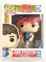 John Stockton Signed "NBA All-Stars" #141 Funko Pop! Vinyl Figure (Beckett) at PristineAuction.com