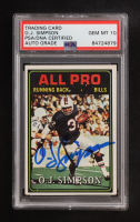 O.J. Simpson Signed 1974 Topps #130 AP (PSA | Auto Grade PSA 10) at PristineAuction.com