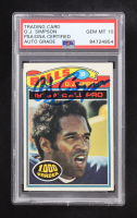 O.J. Simpson 1977 Topps #100 AP (PSA | Auto Grade PSA 10) at PristineAuction.com