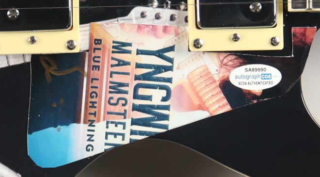Yngwie Malmsteen Signed Full-Size Electric Guitar (ACOA, Autograph Pros & REAL) at PristineAuction.com Yngwie Malmsteen Signed Full-Size Electric Guitar (ACOA, Autograph Pros & REAL) at PristineAuction.com
