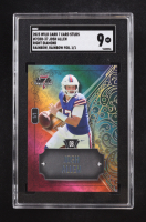 Josh Allen 2023 Wild Card 7 Card Studs Right Diamond Rainbow,Rainbow Foil #7CDR-37 #1/1 (SGC 9) at PristineAuction.com