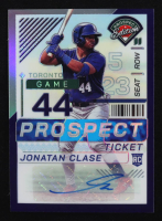 Jonatan Clase 2024 Panini Prospect Edition Holo Prospect Ticket Signatures Purple #77 #049/125 RC at PristineAuction.com