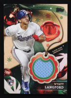 Wyatt Langford 2024 Topps Holiday Relics #RCWL RC at PristineAuction.com