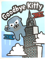 Todd Goldman Signed LE "Goodbye Kitty" 32x42 Lithograph (PA) at PristineAuction.com