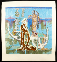 Lu Hong Signed LE "Rhyme of the Sea" 34x38 Lithograph (PA) at PristineAuction.com