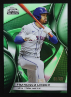 Francisco Lindor 2025 Topps Chrome Black Green Refractors #22 #95/99 at PristineAuction.com