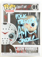 Ari Lehman Signed "Friday the 13th" #01 Jason Voorhees Funko Pop! Vinyl Figure Inscribed "F*** Freddy!" & "Jason 1" (Beckett) at PristineAuction.com