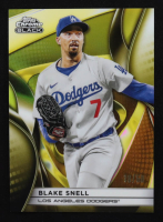 Blake Snell 2025 Topps Chrome Black Gold Refractors #129 #18/50 at PristineAuction.com