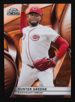 Hunter Greene 2025 Topps Chrome Black Orange Wave Refractors #10 #14/25 at PristineAuction.com