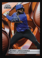 Randy Arozarena 2025 Topps Chrome Black Orange Refractors #40 #21/25 at PristineAuction.com