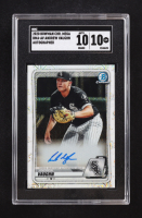 Andrew Vaughn 2020 Bowman Chrome Mega Box Prospect Autograph Refractors #BMAAV RC (SGC 10 | Autograph Graded 10) at PristineAuction.com