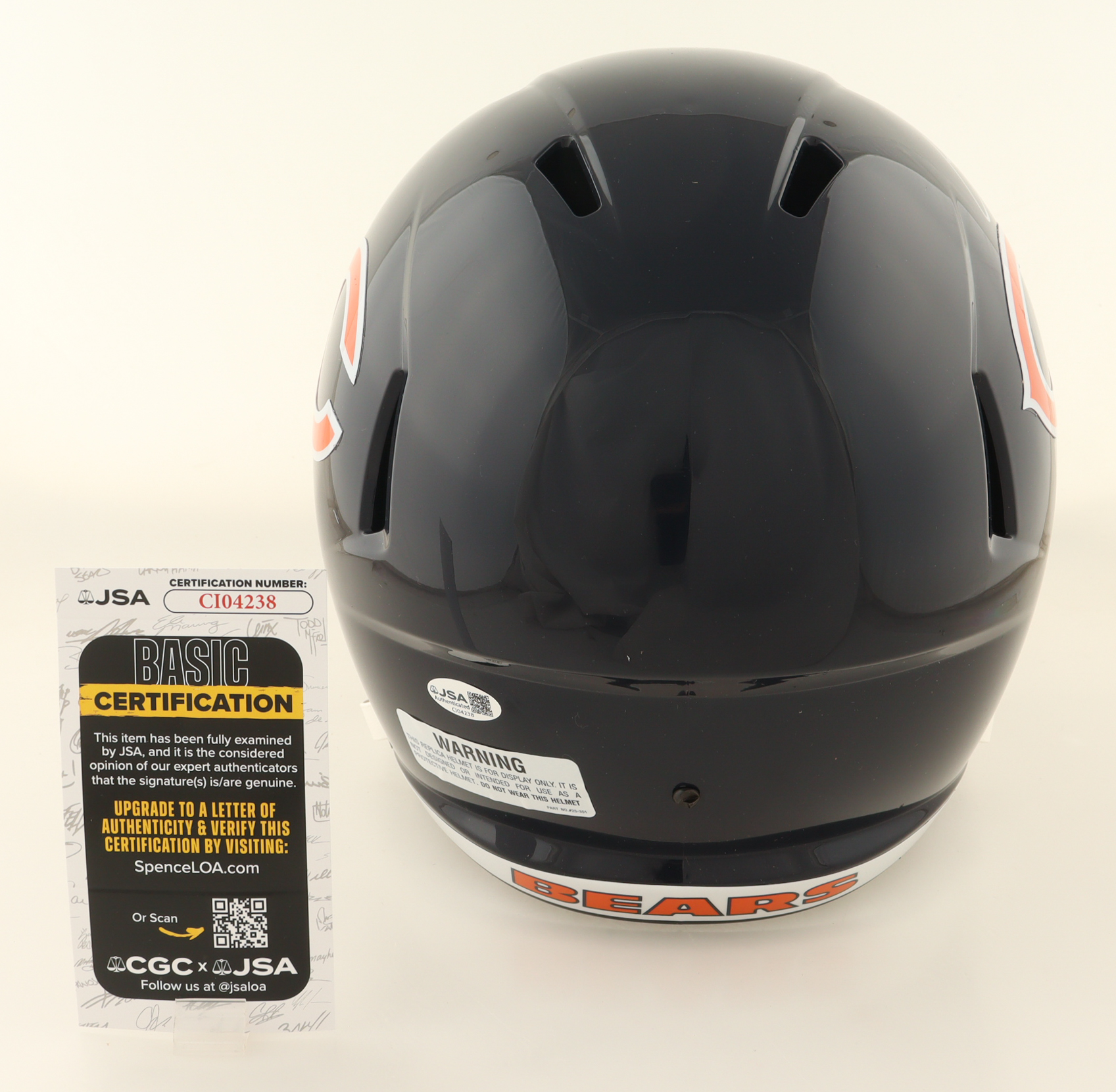 Colston Loveland Signed Bears Full-Size Speed Helmet (JSA) at PristineAuction.com Colston Loveland Signed Bears Full-Size Speed Helmet (JSA) at PristineAuction.com