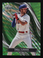 Trea Turner 2024 Topps Chrome Black Green Wave Refractors #69 #98/99 at PristineAuction.com