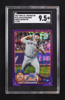Justin Verlander 2023 Topps Chrome Logofractor Purple Refractors #126 #037/250 (SGC 9.5) at PristineAuction.com