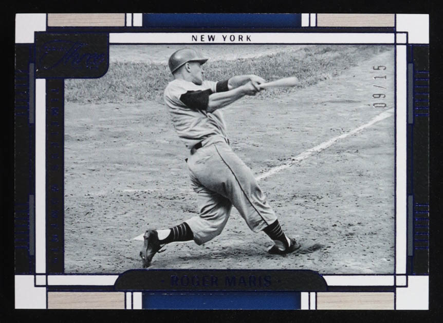 Roger Maris 2024 Panini Three and Two Timeless Moments Blue #16 #09/15 at PristineAuction.com Roger Maris 2024 Panini Three and Two Timeless Moments Blue #16 #09/15 at PristineAuction.com