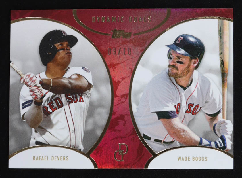 Rafael Devers / Wade Boggs 2025 Topps Dynamic Duals Red #16 #09/10 at PristineAuction.com Rafael Devers / Wade Boggs 2025 Topps Dynamic Duals Red #16 #09/10 at PristineAuction.com
