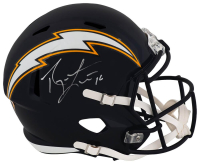 Ryan Leaf Signed Chargers Full-Size Throwback Alternate Speed Helmet (Schwartz) at PristineAuction.com