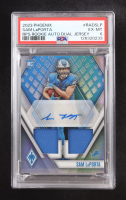 Sam LaPorta 2023 Panini Phoenix Rookie Premiere Dual Jersey Autographs #12 RC #190/199 (PSA 6) at PristineAuction.com
