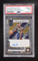Bennedict Mathurin 2022-23 Elite New Breed Autographs #23 RC (PSA 9) at PristineAuction.com