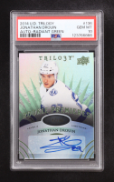 Jonathan Drouin 2014-15 Upper Deck Trilogy Radiant Green Autographs #136 RC #47/99 (PSA 10) at PristineAuction.com