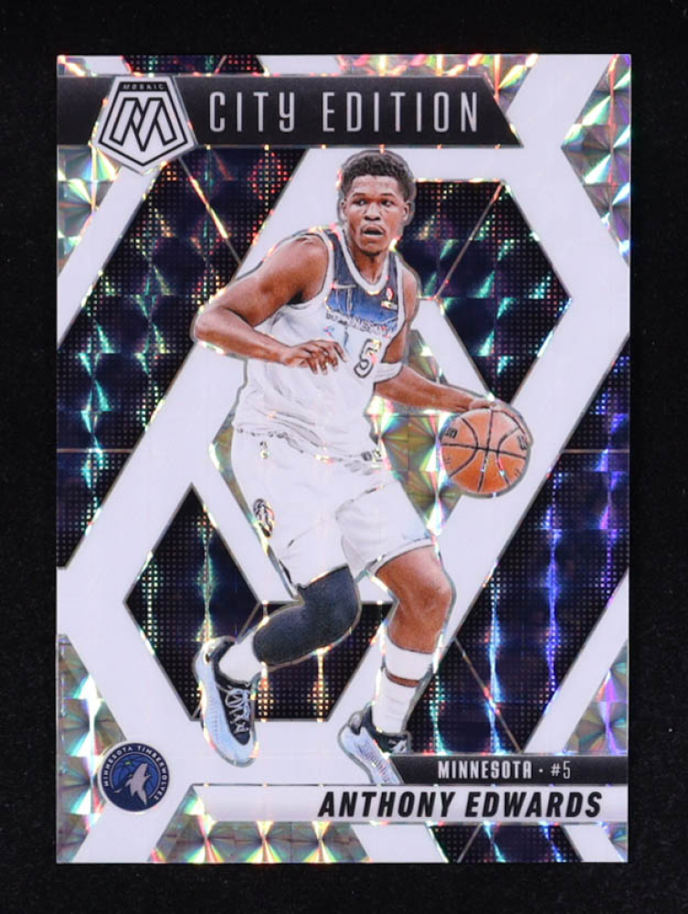 Anthony Edwards 2024-25 Panini Mosaic Mosaic Choice White #279 City Edition #33/35