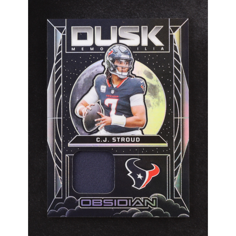 CJ Stroud 2024 Panini Obsidian Dusk Memorabilia #8 at PristineAuction.com