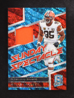 Myles Garrett 2024 Panini Spectra Sunday Spectacle Materials Neon Blue #29 #37/60 at PristineAuction.com
