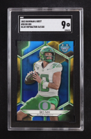 Bo Nix 2023 Bowman U Best Blue Refractor #50 RC #24/150 (SGC 9) at PristineAuction.com