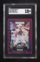 Drake Maye 2024 Panini Prizm D.P. Purple Wave Prizm #103 RC (SGC 10) at PristineAuction.com