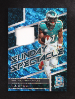 A.J. Brown 2024 Panini Spectra Sunday Spectacle Materials Neon Blue #11 #20/60 at PristineAuction.com