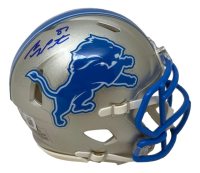 Sam LaPorta Signed Lions Speed Mini Helmet (Beckett) at PristineAuction.com