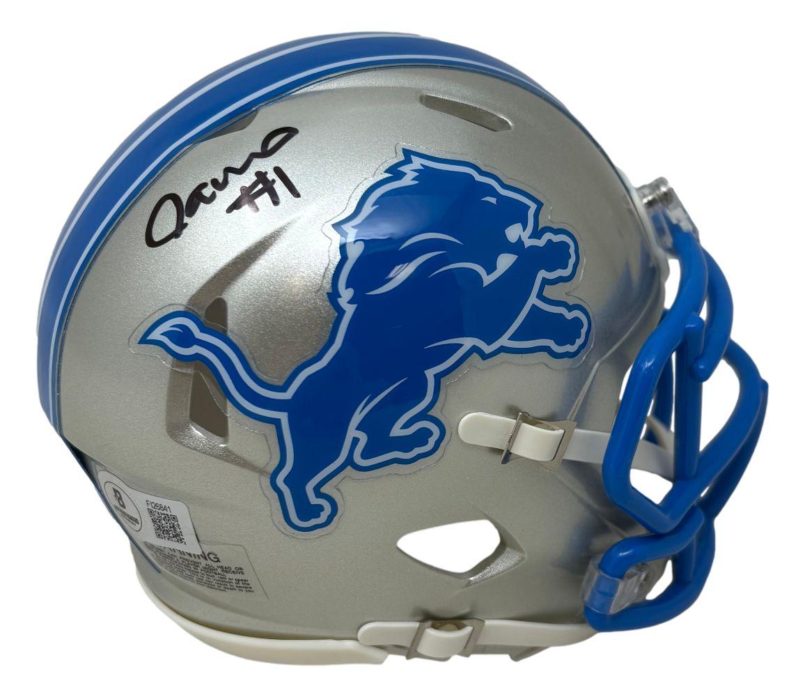 Jameson Williams Signed Lions Speed Mini Helmet (Beckett) at PristineAuction.com Jameson Williams Signed Lions Speed Mini Helmet (Beckett) at PristineAuction.com