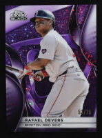 Rafael Devers 2025 Topps Chrome Black Purple Refractors #4 #51/75 at PristineAuction.com