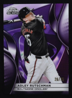 Adley Rutschman 2025 Topps Chrome Black Purple Refractors #66 #26/75 at PristineAuction.com
