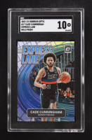 Cade Cunnigham 2022-23 Donruss Optic Express Lane Prizm #17 (SGC 10) at PristineAuction.com