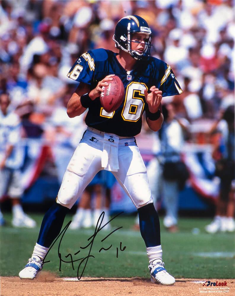 Ryan Leaf Signed Chargers 16x20 Photo (Schwartz) at PristineAuction.com Ryan Leaf Signed Chargers 16x20 Photo (Schwartz) at PristineAuction.com