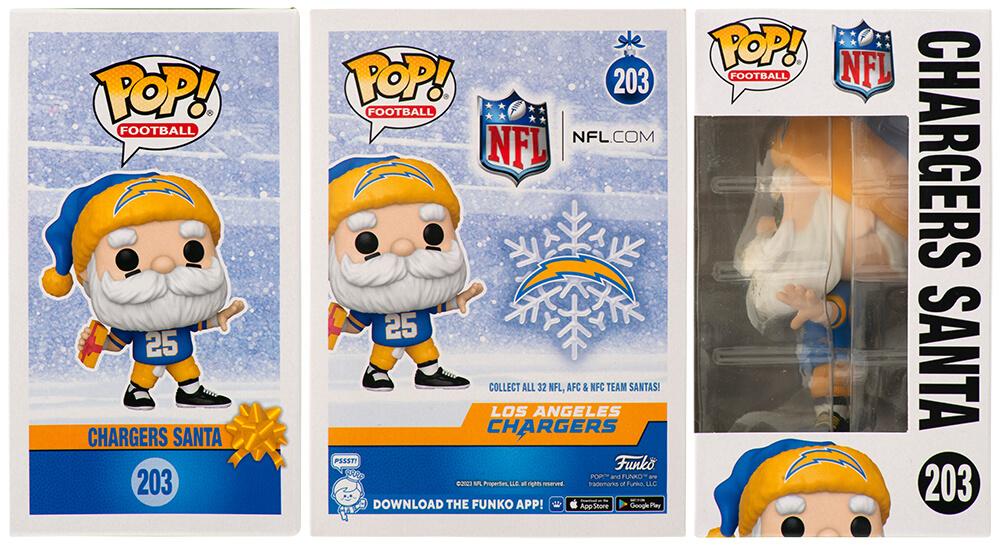 Ryan Leaf Signed Chargers #203 Chargers Santa Funko Pop! Vinyl Figure (Schwartz) at PristineAuction.com Ryan Leaf Signed Chargers #203 Chargers Santa Funko Pop! Vinyl Figure (Schwartz) at PristineAuction.com