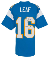 Ryan Leaf Signed Jersey Inscribed "#2 Draft Pick 1998" (Schwartz) at PristineAuction.com