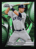 Paul Goldschmidt 2025 Topps Chrome Black Green Wave Refractors #146 #21/99 at PristineAuction.com