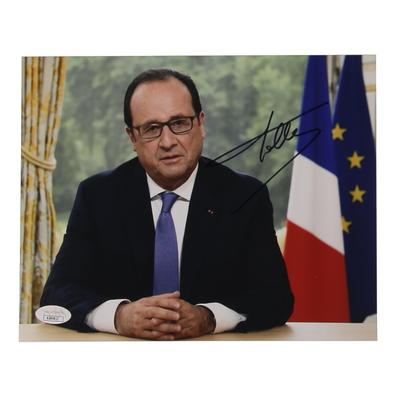 Francois Hollande Signed 8x10 Photo (JSA) at PristineAuction.com Francois Hollande Signed 8x10 Photo (JSA) at PristineAuction.com