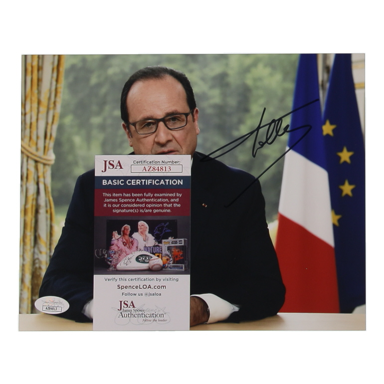 Francois Hollande Signed 8x10 Photo (JSA) at PristineAuction.com Francois Hollande Signed 8x10 Photo (JSA) at PristineAuction.com